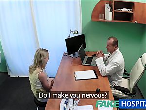 FakeHospital uber-cute blond patient gets fuckbox check-up